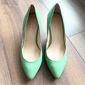 Loeffler Randall mint green pumps heels shoes size 7